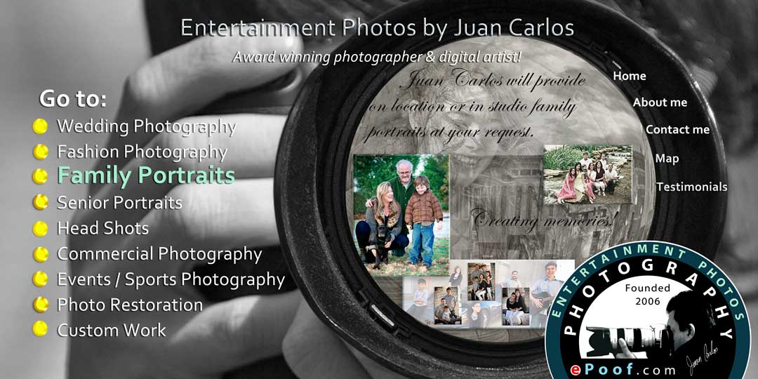 Entertainment Photos by Juan Carlos at epoof award winning photographer wedding photographer senior portraits family portraits head shots photo restoration 