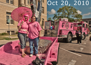 Cancer Wareness month Downtown McKinney 102010 by Juan Carlos